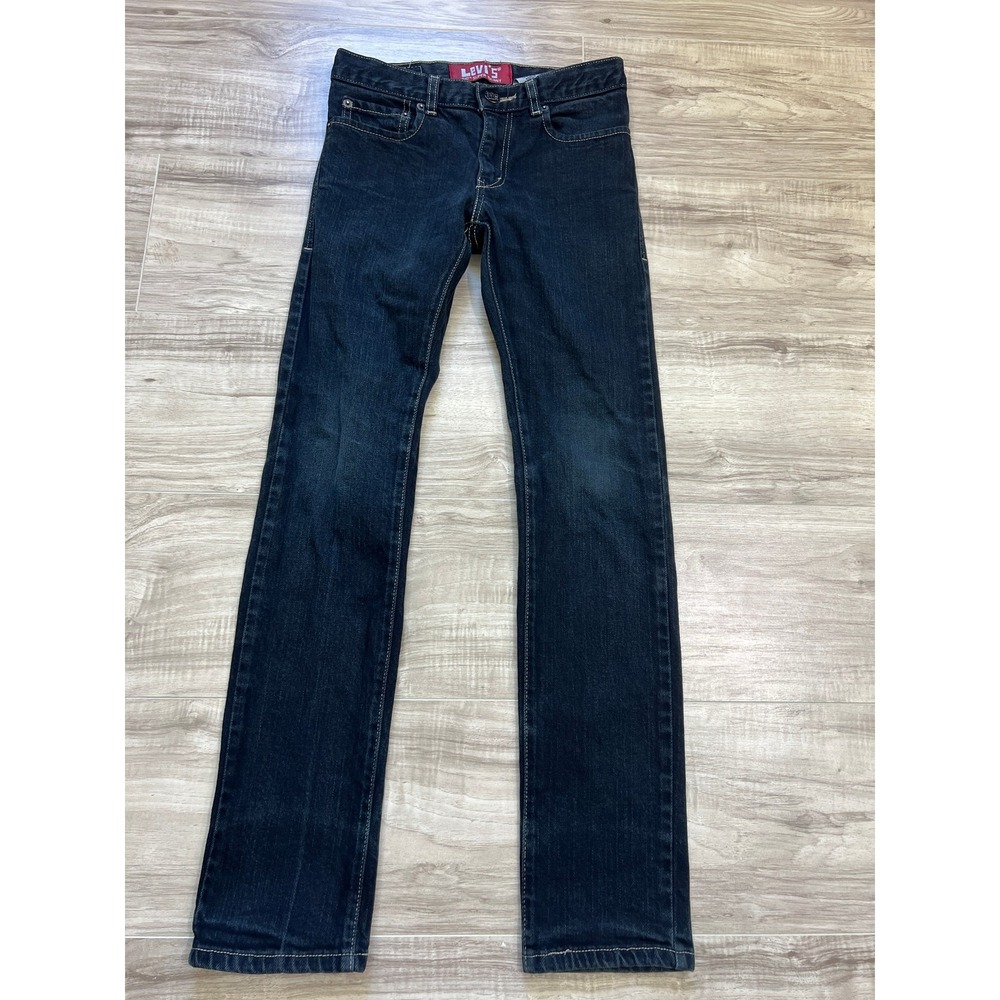 Levi's 510 Boys Youth Jeans 12R Super Skinny Dark Wash Blue Denim Kids Pants